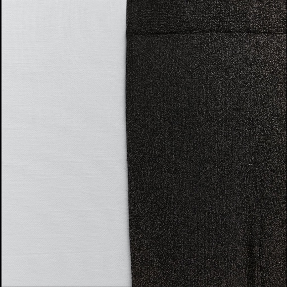 ZARA METALLIC THREAD KNIT PANTS | SIZE: L | NWT - Picture 5 of 6